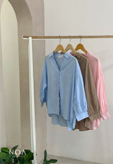 AYAKO V-Neck Longsleeve Blouse