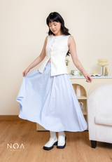 MIURA Striped Maxi Skirt