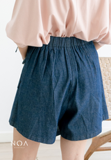 AERI Linen Bow Tie Skort