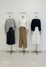 HANAKA Knitted Batwing Blouse