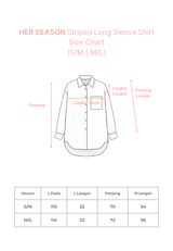 HER SEASON Striped Long Sleeve Shirt