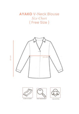 AYAKO V-Neck Longsleeve Blouse