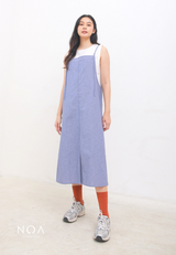 KONO Midi Overall - Blue Denim