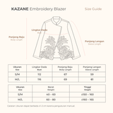 KAZANE Embroidery Long Sleeve Blazer