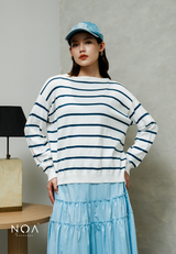 RURI Knitted Stripe Blouse
