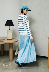 RURI Knitted Stripe Blouse