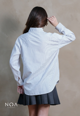 HER SEASON Striped Long Sleeve Shirt