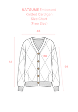 NATSUME Embossed Knitted Cardigan