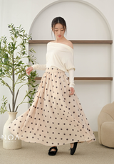 MIZU Nylon Maxi Skirt