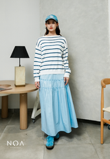 RURI Knitted Stripe Blouse
