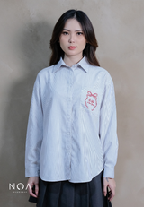 HER SEASON Striped Long Sleeve Shirt