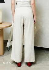 AYAKA Linen Wrap Straight Pants