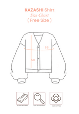 KAZASHI V Neck Shirt - White