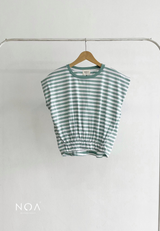 KAREN Striped Sleeveless T-Shirt