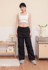 KANAE Parachute Skirt Over Pants