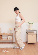KANAE Parachute Skirt Over Pants