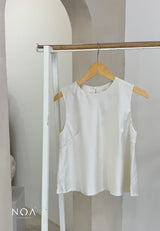 AKIYA Sateen Sleeveless Blouse