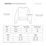 NAMISA Knitted Boatneck
