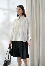 KAMARI Wool Look Culotte Pants