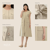 SORAMI Sleeveless Pocket Dress