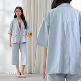 SORENA Linen Look Oversized Blazer