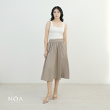 MIZUKA Nylon Midi Skirt