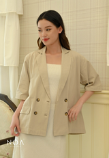 SORENA Linen Look Oversized Blazer
