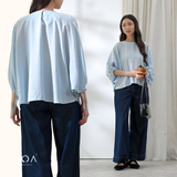 MINORI Cotton Batwing Blouse