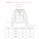 MIORI Rib Henley Long Sleeve Tee