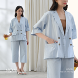 SORENA Linen Look Oversized Blazer