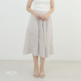 MIZUKA Nylon Midi Skirt
