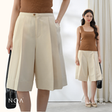 KAMARI Wool Look Culotte Pants