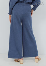 HANA Knitted Pants - Denim Blue