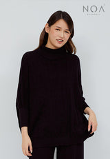 HANA Knitted Blouse - Black