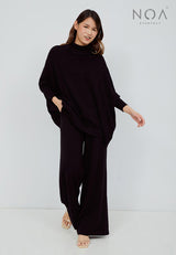 HANA Knitted Blouse - Black
