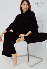 HANA Knitted Blouse - Black