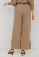 HANA Knitted Pants - Mocca Brown