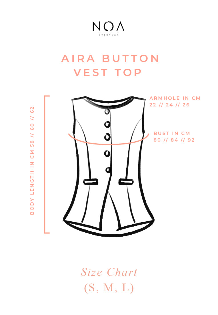 AIRA Button Vest Top