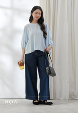 MINORI Cotton Batwing Blouse