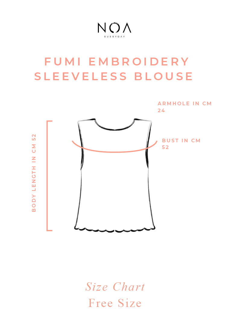 FUMI Embroidery Sleeveless Blouse