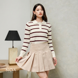 ENNO Knitted  Polo Long Sleeve Blouse