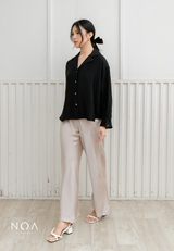 NOA X KUSUMANGGI - NOIRA Crinkle Long Sleeve Shirt