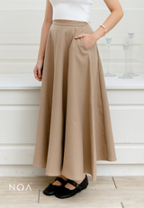 NOA X KUSUMANGGI - ORINA Finewool Flowy Maxi Skirt