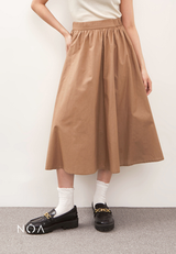 KAZUNA Midi Skirt - Mocca