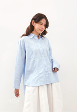 RIYE Long Sleeve Basic Shirt - Baby Blue