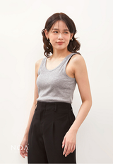 KOEMI Rib Basic Tanktop