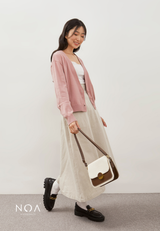 HOTARU Button Knitted Cardigan - Light Pink