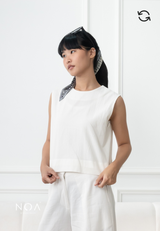 NAGISA Reversible Button Blouse - White