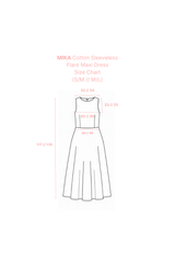 MIKA Cotton Sleeveless Flare Maxi Dress