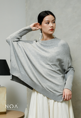 HANAKA Knitted Batwing Blouse